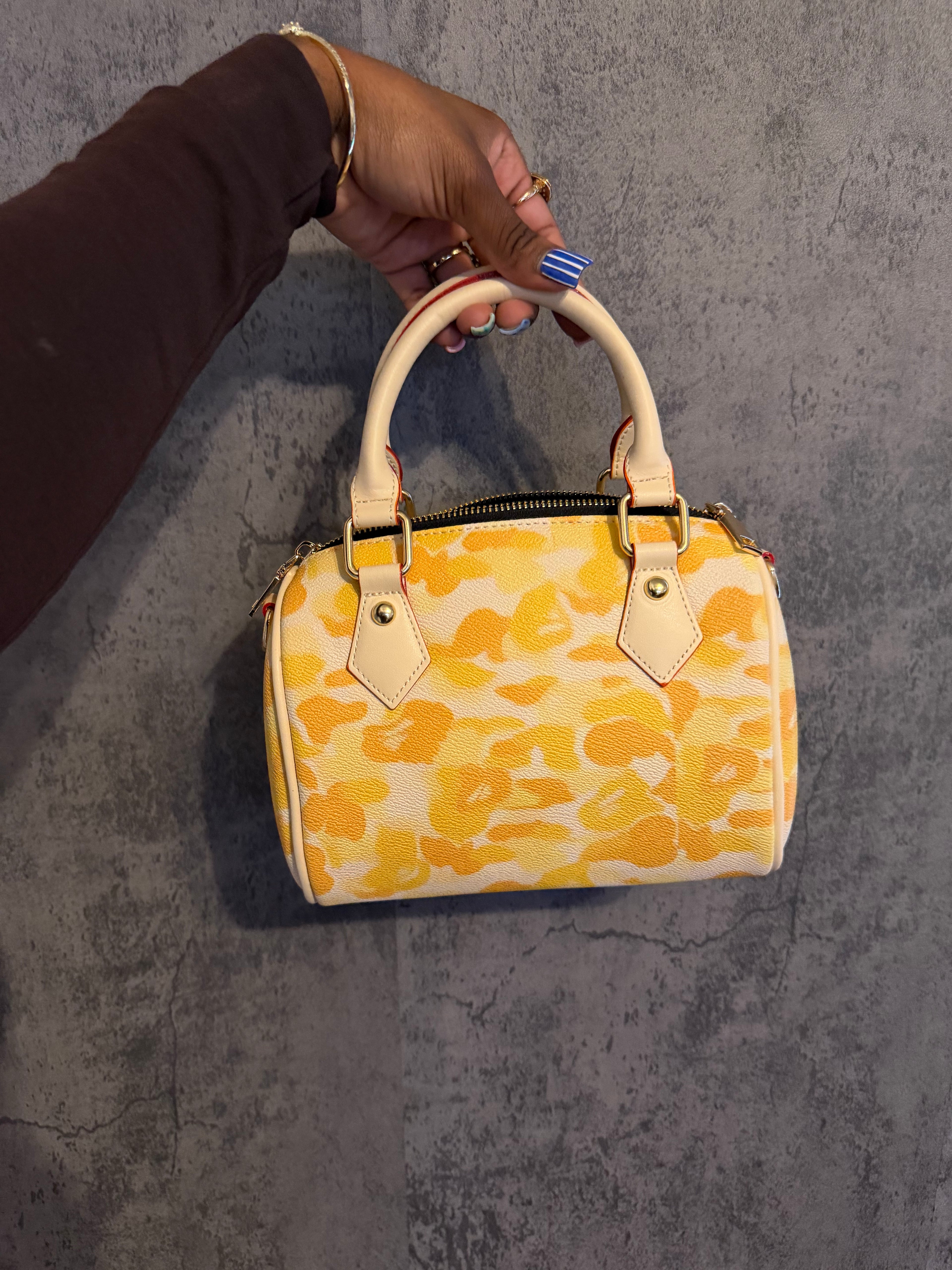 Yellow Camo Pillow Bag