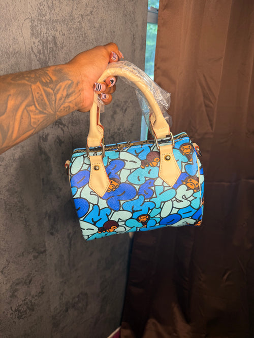 Blue ABC pillow bag