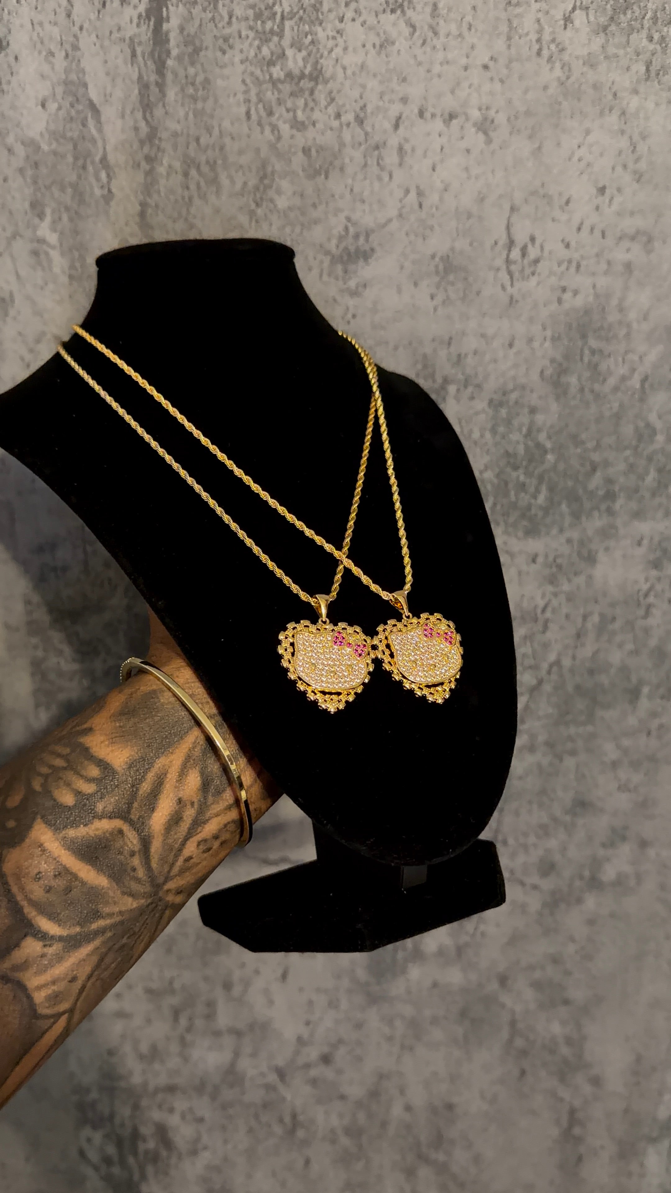 Diamond Hk Rolex Necklace