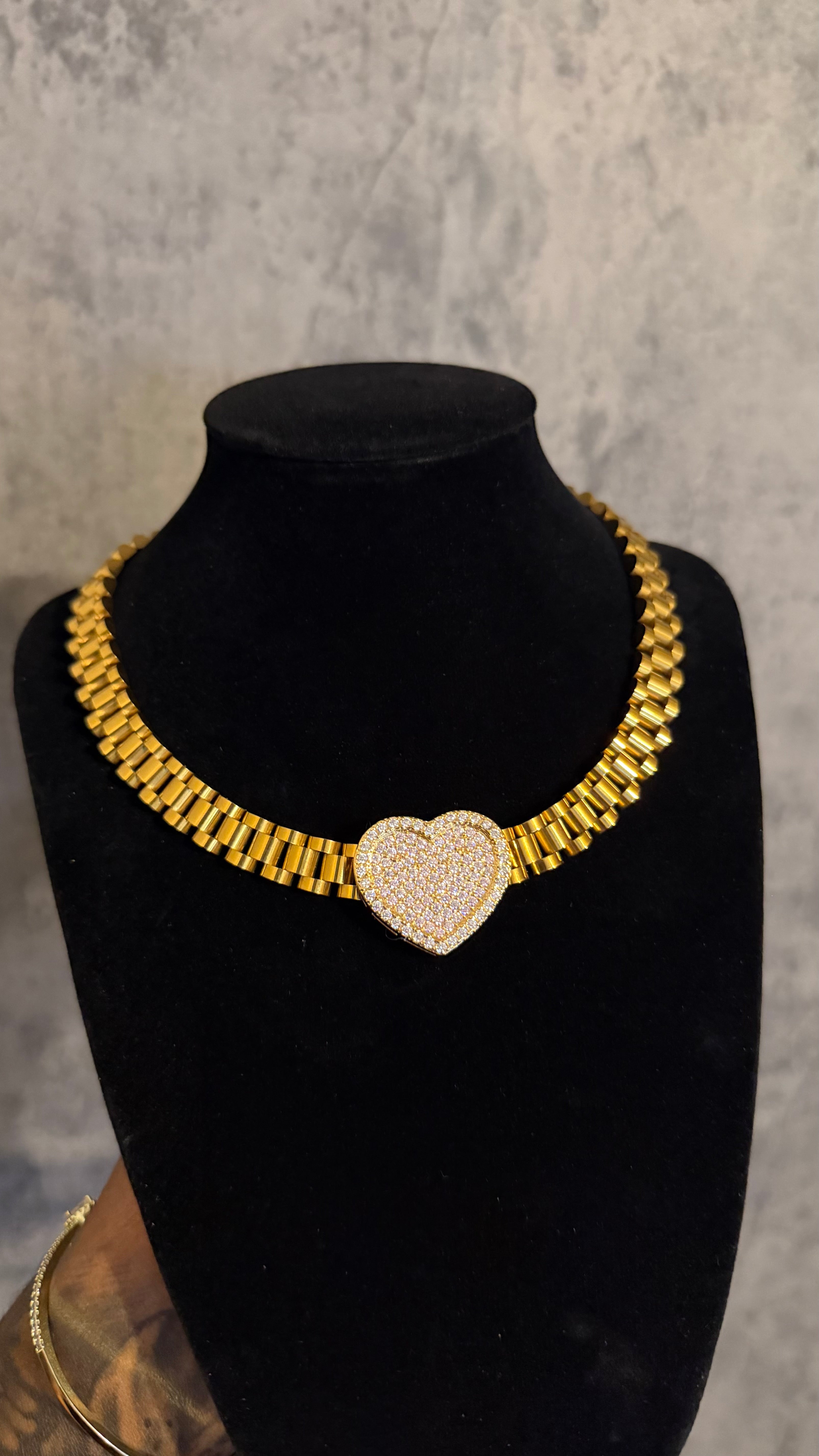 Heart Rolex Necklace